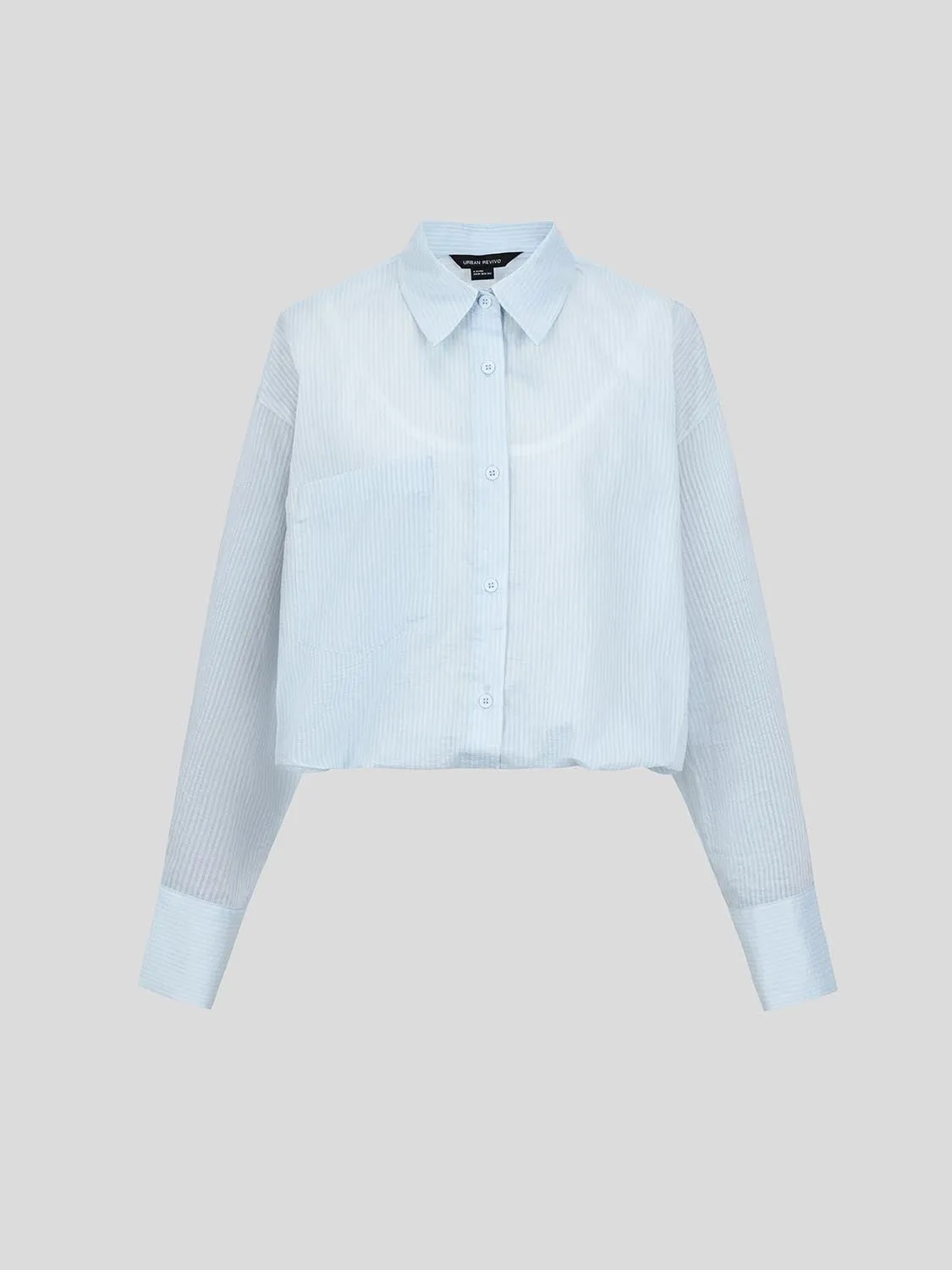 Cropped Button Up Overhead Shirts