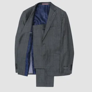 Daniel Hechter slim fit edward trouser in charcoal pure wool DH107