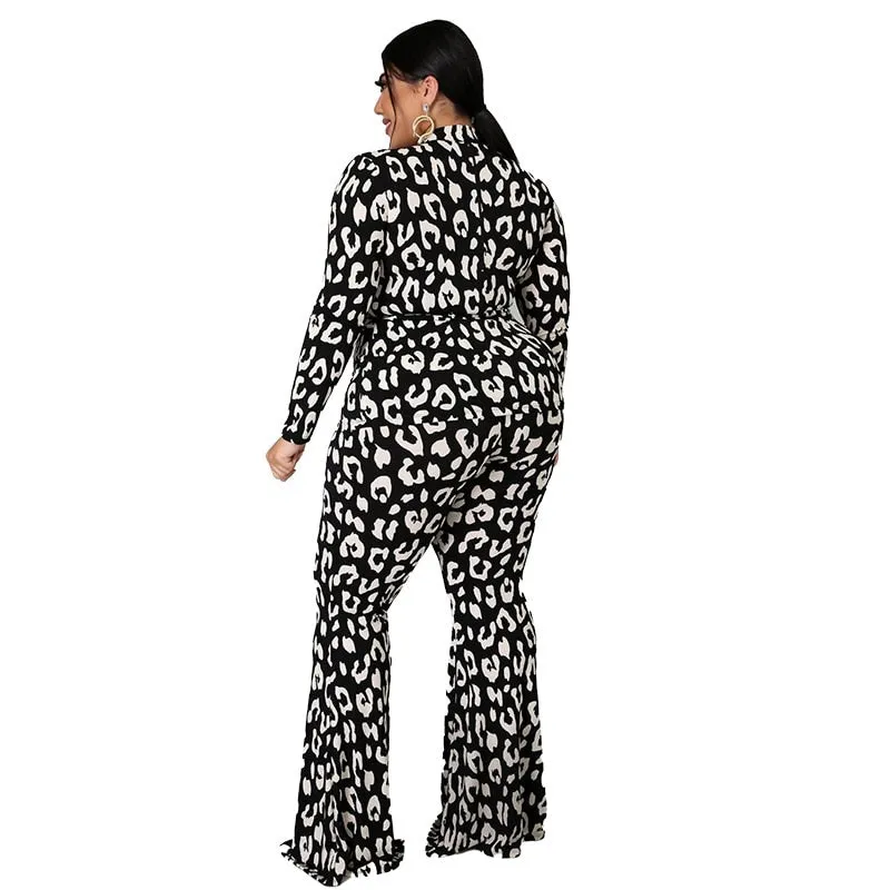 Elegant High Waist with Sashes Joggers One Piece Bodysuit