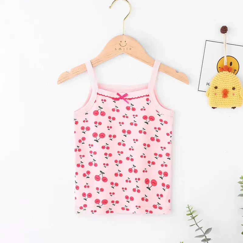 Kids Cotton Multiple Styles Camisole Vests For Summer
