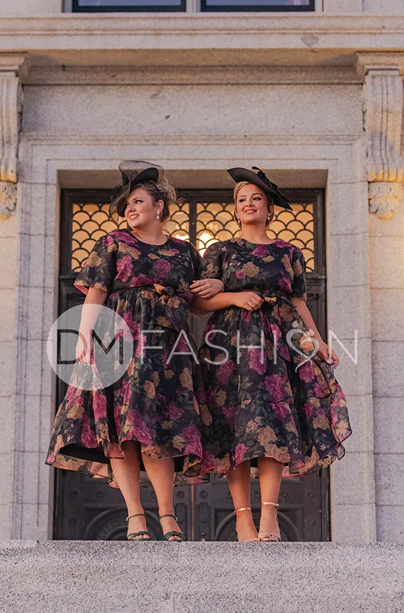 Zoe Black Floral Dress - DM Exclusive